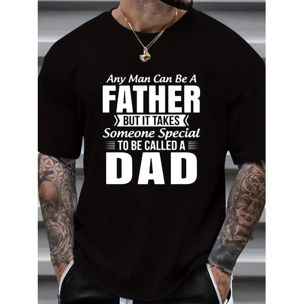 Camiseta de manga corta para hombre, con estampado "Called A Dad", informal, cómoda y transpirable, ideal para el verano.