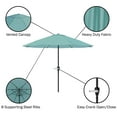 thumbnail image 3 of Pure Garden 9FT Outdoor Vented Patio Umbrella with Crank (Dusty Green), 3 of 7