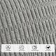 thumbnail image 4 of Juego de 2 fundas de almohada, de pana suave a rayas estilo rústico, bohemio, moderna funda de cojín decorativa para sofá, recámara, sala de estar (gris), 4 of 4