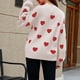 thumbnail image 4 of Suéteres para mujer Suéteres de otoño Cuello redondo Moda Amor Mangas largas Tops sueltos Blusa de punto Odeerbi ODB-5, 4 of 5