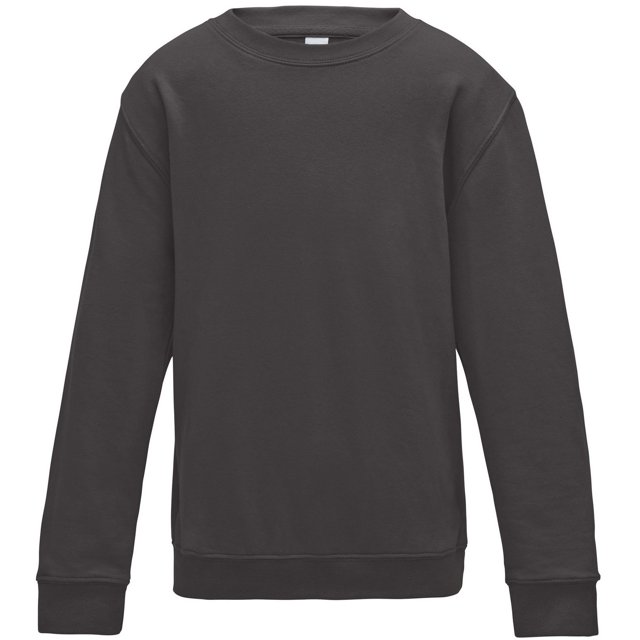 AWDis Just Hoods - Sudadera básica con cuello redondo Unisex para niños niñas (Carbón) Awdis UTRW3485_charcoal