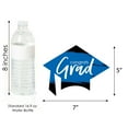 thumbnail image 5 of Big Dot of Happiness Blue Graduation - Grad Cap Decorations DIY Party Essentials - Set of 20, 5 of 5