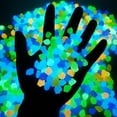 thumbnail image 4 of Clerance 1000PCS Glow In The Dark Pebbles Garden Glowing Rocks Fish Tank Luminous Stones, 4 of 4