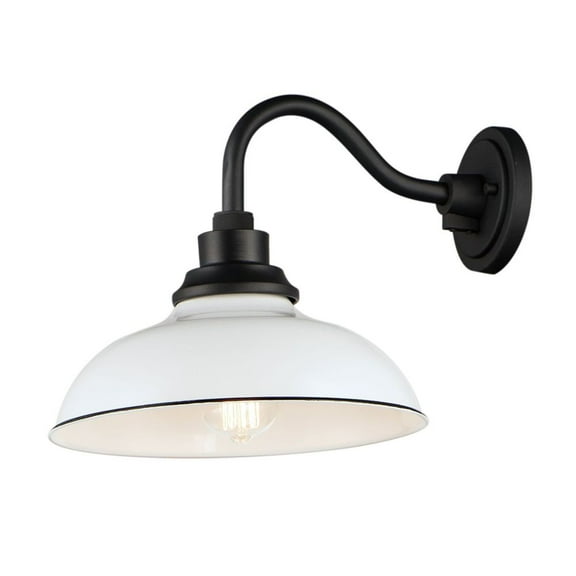 Maxim Lighting - Granville - 1 Light Outdoor Wall Mount-White/Black Finish