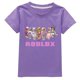 thumbnail image 1 of Roblox Camiseta de manga corta de algodón fino para niños y niñas, ropa de moda bidimensional, periférico de animación del juego, 1 of 4