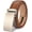 Brown 07, variant on Men's Belt Genuine Leather Ratchet Belt for Men with Slide Buckle,Trim to Fit width 3.5cm 1 3/8 inch