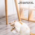 thumbnail image 4 of Juguete Interactivo Para Gatos Juguete Para Gatos Mascota Gato Divertido Interactivo Levantamiento Automático Rompecabezas Pelota Eléctrica Juguetes Bolas De Pelo EOTVIA No, 4 of 7