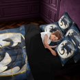 thumbnail image 5 of Manfei Retro Dragon Animals 7-Piece Twin Bedding,Vintage Starry Sky Bedding Comforter Set,Blue Gray,Black Reversible, 5 of 6