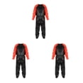 thumbnail image 3 of Toystoory Traje de sauna ajustable para ejercicio, gimnasio, casa, sudadera con capucha, pantalones personalizables, color rojo+negro XXL Type1 NO1, 3 of 6