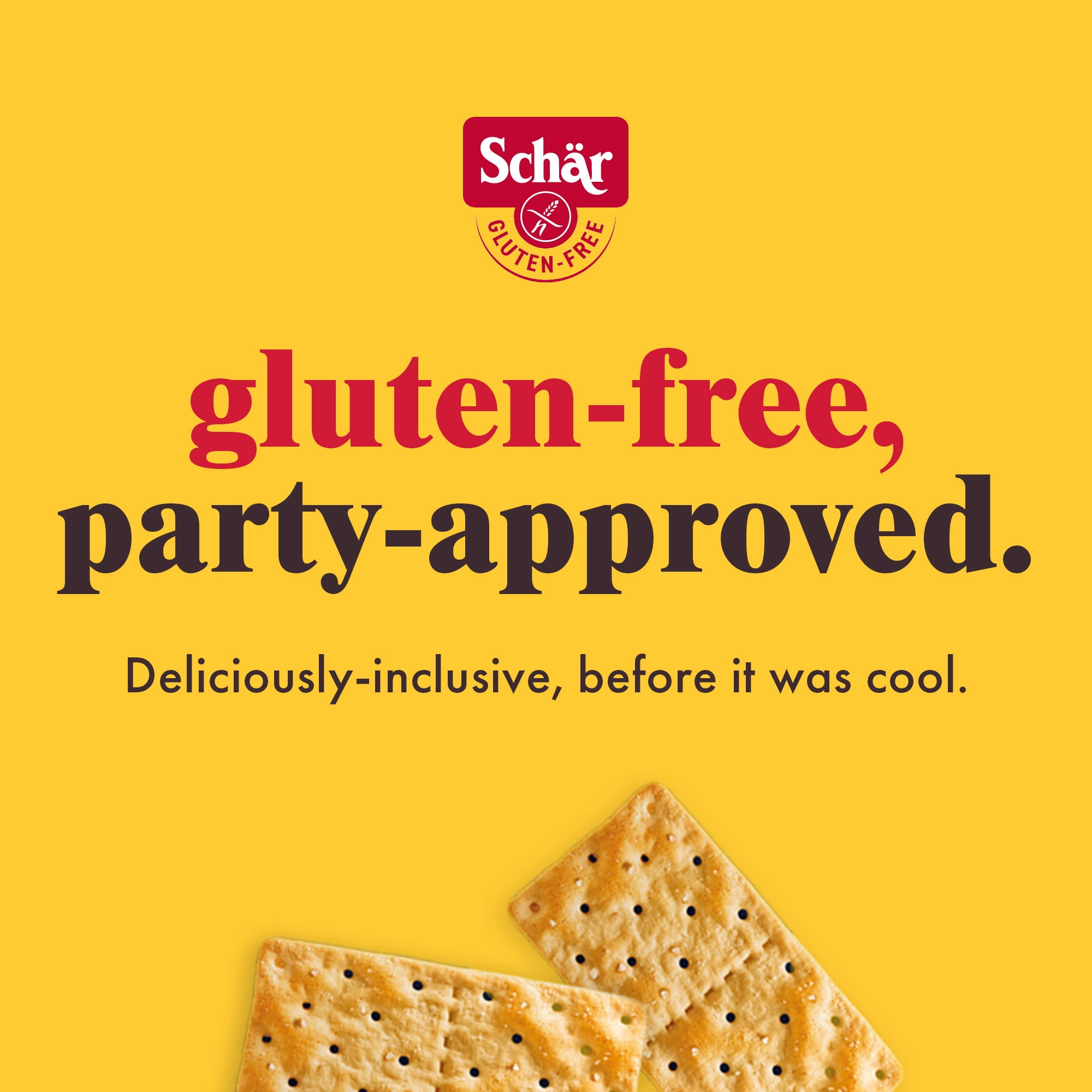 (6 pack) Schar Gluten Free Table Crackers, Paper Packet, 7.4 Ounce (1.2oz Packs per Case)