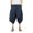 Navy, variant on Zylarhe Casual Pants for Men, Men Summer Casual Mid Waist Loose Cropped Harem Pants With Pockets Black XXXXXL