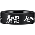 thumbnail image 4 of Tungsten Juggalo Ring, 4 of 8