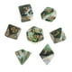 thumbnail image 5 of 7 Piezas Dados Poliédricos Acrílicos Sunnimix Verde Oscuro Blanco, 5 of 8