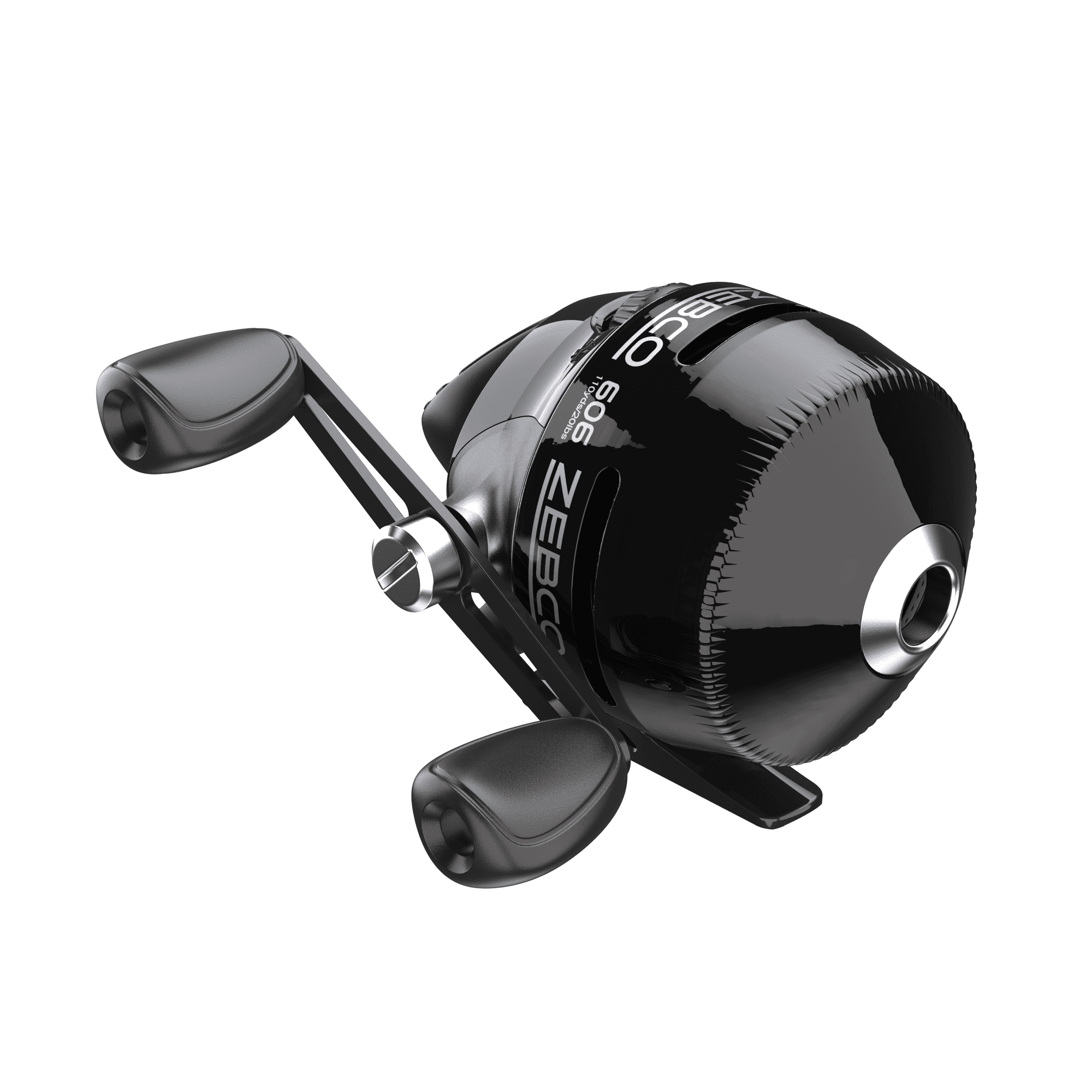 Zebco 606 Spincast Fishing Reel Size 60 Reel Right-Hand Retrieve Black