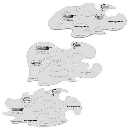 UPC: 0758240138358 | Iwata Artool Freehand Template – Set of 3  True Fire