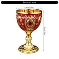 thumbnail image 5 of 2Pcs Vintage Medieval Goblet Drinking Glass Drink Cup Metal Wine Glass, 5 of 18