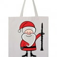 thumbnail image 4 of Inktastic Clarinet Christmas Music Santa Tote Bag, 4 of 4