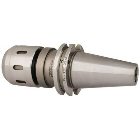 

Accupro CAT40 Taper Shank 3/4 Hole Diam x 2.05 Nose Diam Milling Chuck 3.54 Projection 0.0002 TIR Through-Spindle & DIN Flange Coolant Balanced to 10 000 RPM