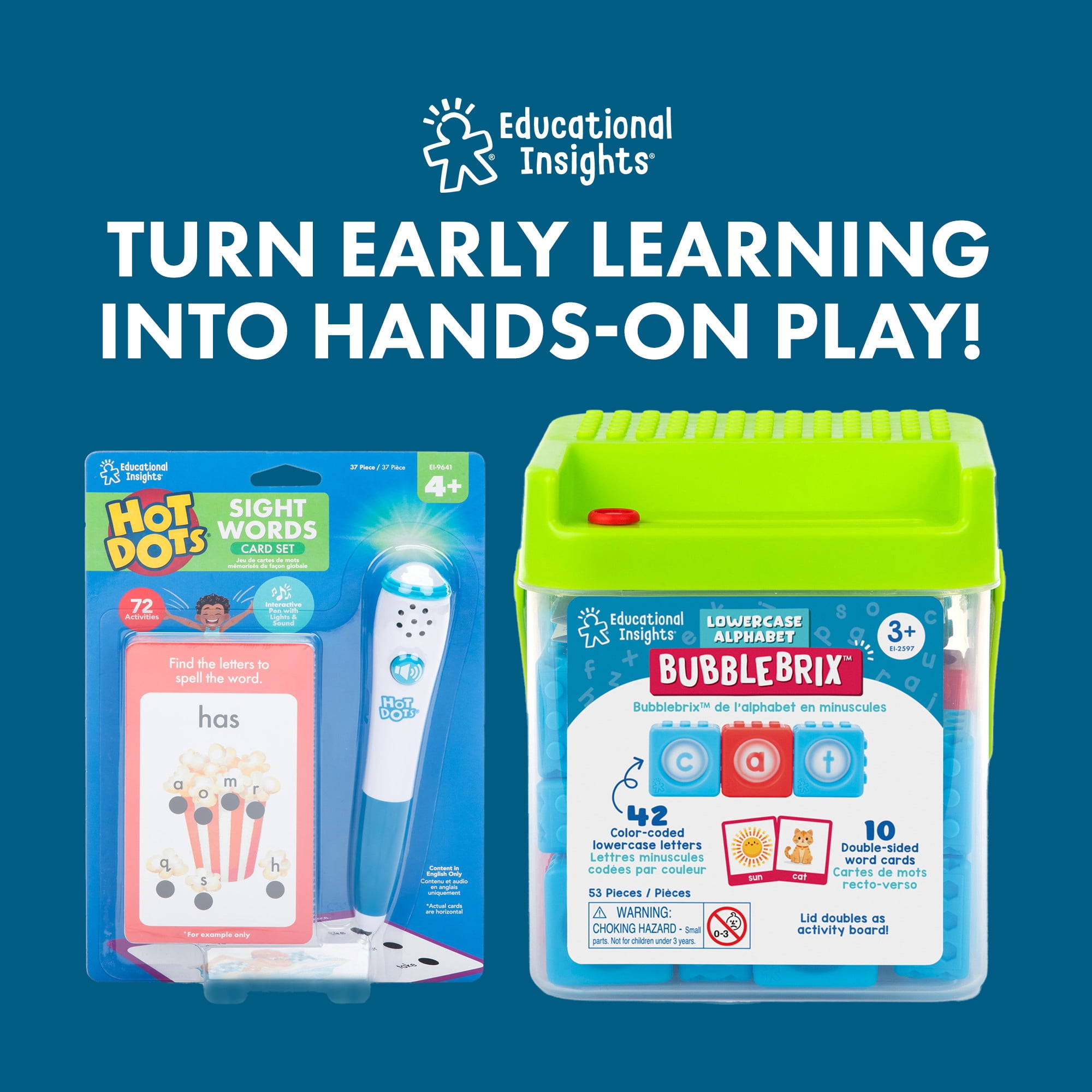 Educational Insights Hot Dots Getting Ready For School! Set, Interactive Toddler Workbooks, 4+