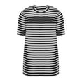 thumbnail image 4 of T Shirts Short Sleeve Tees for Women Fashion Striped Print Tops Trendy Lightweight Casual Summer Outfits Clothes 2025, 4 of 6