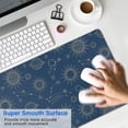 thumbnail image 4 of Long Mouse Pads for Desk,Blue Sun Moon Cloud Star Pattern Desk Mats on Top Of Desks, Desk Mouse Pad Extra Large with 3mm Non-Slip Base and Stitched Edge for Gaming,Office,Work,Home 31.5"x11.8", 4 of 6