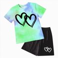 thumbnail image 4 of Little Girls Summer Clothes Set Teen Girls 3T 4T 5T 6T 7T 2-Piece Outfit Trendy Short Outfits for Teens Kaprioy, 4 of 4