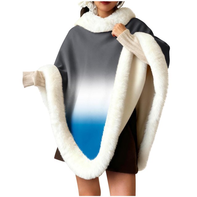 RXMEKW Châle Sans Manches à Col Épais pour Femmes en Acrylique, Poncho d'Intérieur Vert Armée
