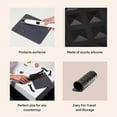 thumbnail image 3 of Tapis Résistant à la Chaleur pour Outils de Coiffure, Silicone de Qualité Alimentaire, Protection Parfaite pour Salon et Usage Domestique, Design Antidérapant, Facile à Nettoyer et Parfait pour les Voyages, 8 Pouces X 10 Pouces, 3 of 5