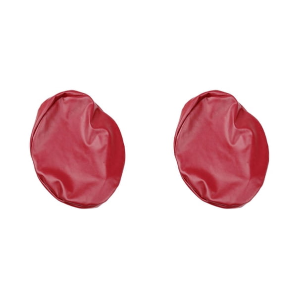 Moyic Funda de cuero PU para silla, taburete impermeable, funda protectora lavable, fundas de cojín para asiento, boda, banquete, hogar, Vino rojo 2piezas