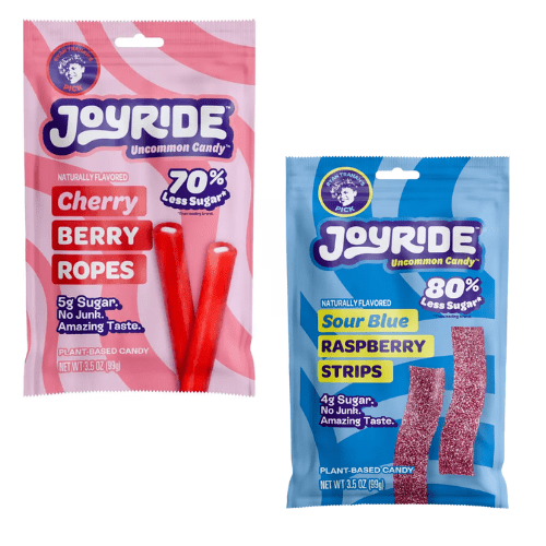Joyride Gummy Candy Variety Pack Less Sugar 4 Count - Gift Incluided