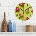 thumbnail image 3 of Wall Clock 10 Inch Silent Non-Ticking 8 Fruit Apples Battery Operated Rustic Retro for Living Room Home Kitchen Bathroom, 3 of 7