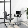 thumbnail image 2 of Techni Mobili Folding Table Laptop Cart. Color: Graphite, 2 of 5