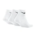 thumbnail image 3 of Calcetines deportivos unisex ligeros originales Nike para hombre y mujer, 3 pares, informales, transpirables, de tubo, blancos, tallas ML XL SX4706, 3 of 4
