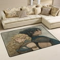 thumbnail image 2 of Area Rugs 72"x48" Indoor Non-Slip Wear Resistant Floor Mats Soft Large Carpets for Living Room Bedroom Home Decor Washable Rug Kingdom Soldier Couple, 2 of 7