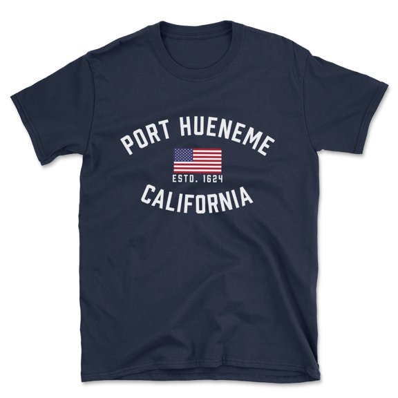 Port Hueneme California Patriot Men's Cotton T-Shirt