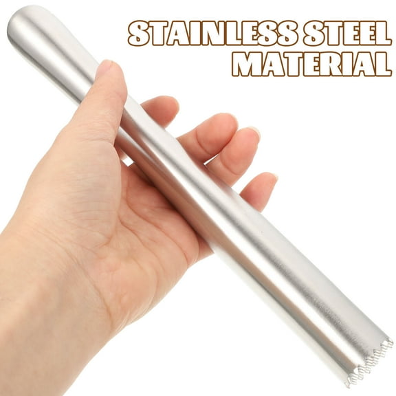 FOMIYES Stainless Steel Ice Crusher Bar for Home and Bar Use and Practical Silver 22 5CM