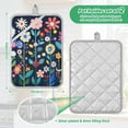 thumbnail image 6 of Yayeee Pot Holders Kitchen Heat Resistant with Pocket 7"x9.8" Cotton Oven Cooking Hot Pads, Bloom Flowers, 6 of 7