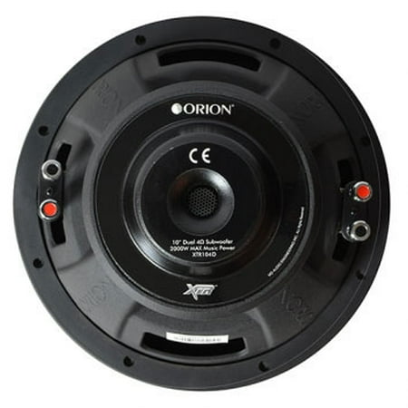 MD Audio Engineering XTR104D 10 in. Subwoofer 2000W Max with 4 ohm Dual ...