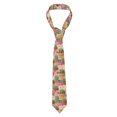thumbnail image 1 of Fotbe Succulent And Cactus Corbata Clásica para Hombre con Estampado – Corbata de Seda Jacquard Tejida, para Negocios, Bodas y Eventos Formales, 1 of 7