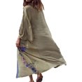 thumbnail image 1 of Cárdigan de verano para mujer, vestido tipo caftán para playa, informal, suelto, talla única JFHHH pequeña, 1 of 1