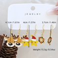 thumbnail image 4 of Pendientes de muñeco de nieve Fengguishuang 6 uds con campana tridimensionales de Navidad, 4 of 5