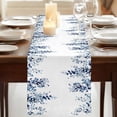 thumbnail image 3 of Table Runners 72 Inches Long Dress Scarves, Blue Eucalyptus Leaves Farmhouse Kitchen/Dining Table Runner, Coffee Tablerunners, Weeping Botanical Watercolor 18x72 Inch, 3 of 9