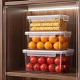 thumbnail image 5 of EYNMVR Clear Food Storage Container, Rectangular Airtight Transparent Fresh-Keeping Box for Kitchen Refrigerator Organization, 5 of 5