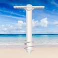 thumbnail image 3 of Ancre de Sable pour Parasol de Plage avec Vis à 3 Niveaux Réglable s'Adapte à Tous Support de Sécurité pour Vent Fort (Blanc), 3 of 7