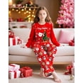 thumbnail image 2 of Girls Pajamas Pjs Set Kids Long Sleeve and Pants Jammies Casual Girls Sleepwear Lounge Clothes Big Kid Size 7-16, 2 of 6