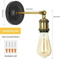 thumbnail image 2 of 2 Pack Wall Lamps 270° Adjustable Wall Sconces Fixtures Farmhouse for Bedroom, 2 of 8