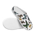 thumbnail image 3 of Balery Watercolor Butterflies Pattern Women's Fuzzy Memory Foam Slippers Fluffy Winter House Shoes Indoor and Outdoor-42/43, 3 of 7