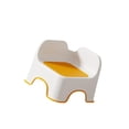 thumbnail image 2 of Taburete pequeño para niños, reposapiés portátil, estable, resistente, con respaldo, taburete de baño, reposapiés para cocina, sala de juegos, entrada Naranja, 2 of 10