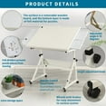 thumbnail image 3 of 1500 Piece Jigsaw Puzzle Table with Legs, Rolling Adjustable Puzzle Table on Wheels, Puzzle Table with Drawers and Height Tilting Adjustable, 16 Different Angles, 3 of 9