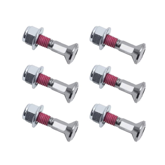 Heavy Duty High Strength Sprocket Bolt Locking Flange Nut Kit Compatible for Motocross Dirt Bike Motorcycles Pack of 6